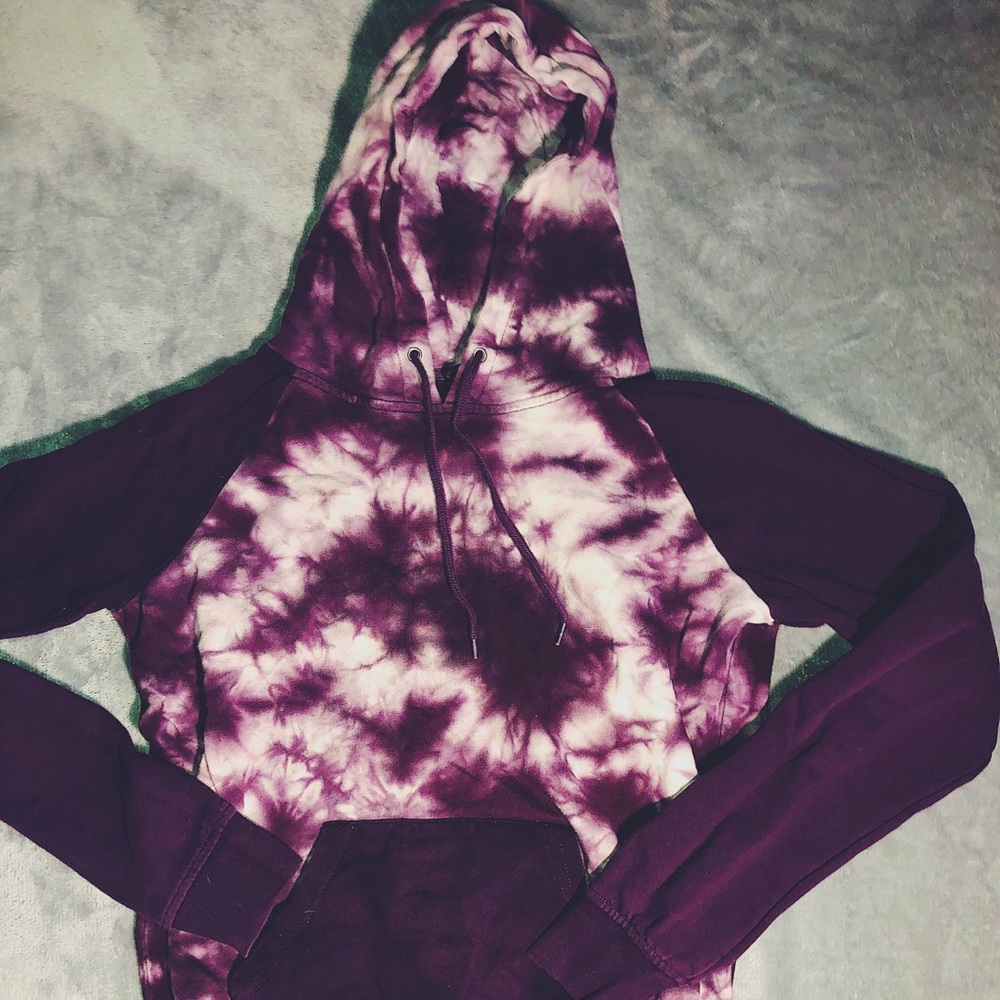 Purple tie dye hoodie